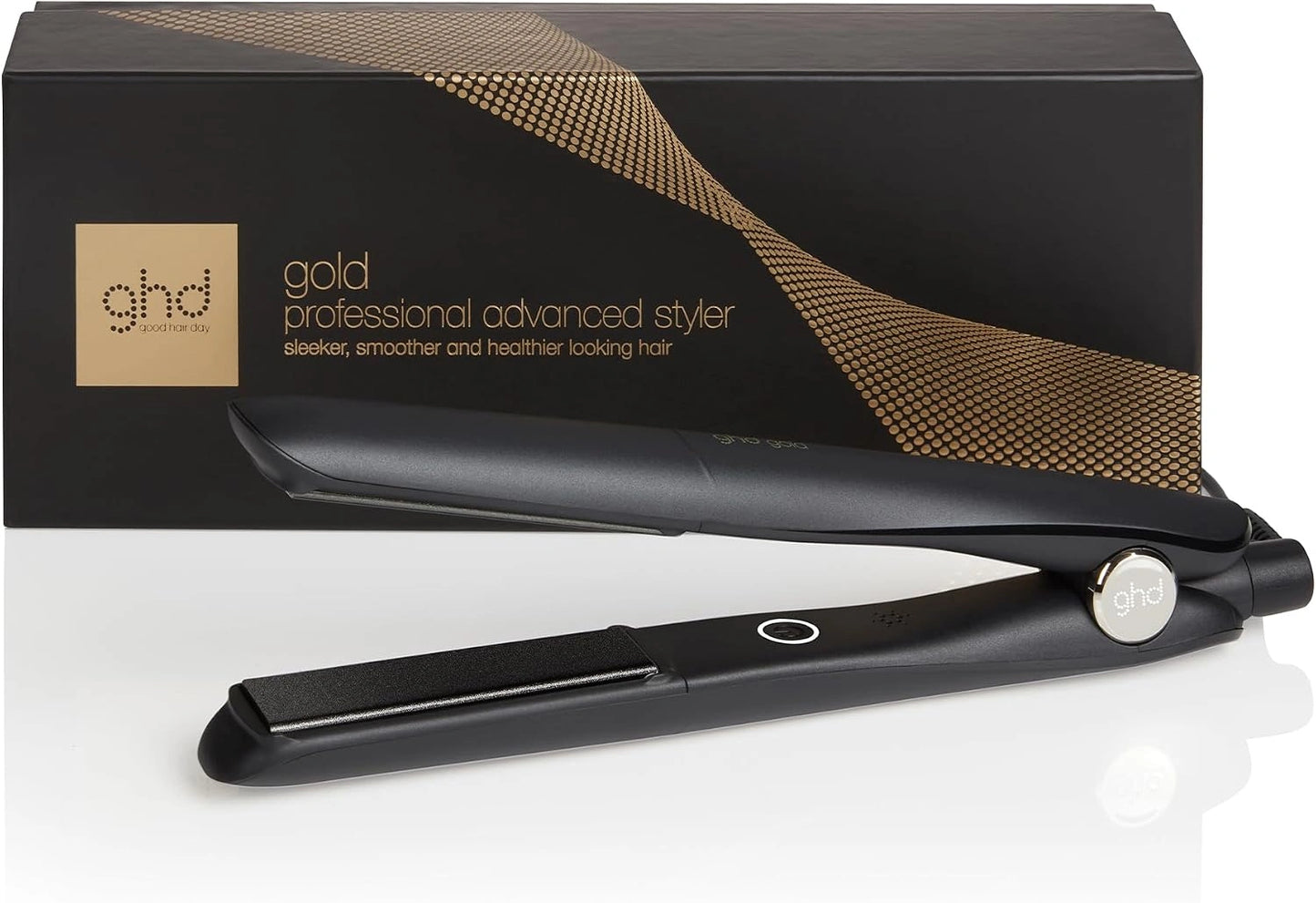 ghd - Lisseur cheveux ghd gold - Fer à lisser professionnel - Cheveux plus lisses, 65% plus brillants, sans chaleur extrême - Lisseur boucleur