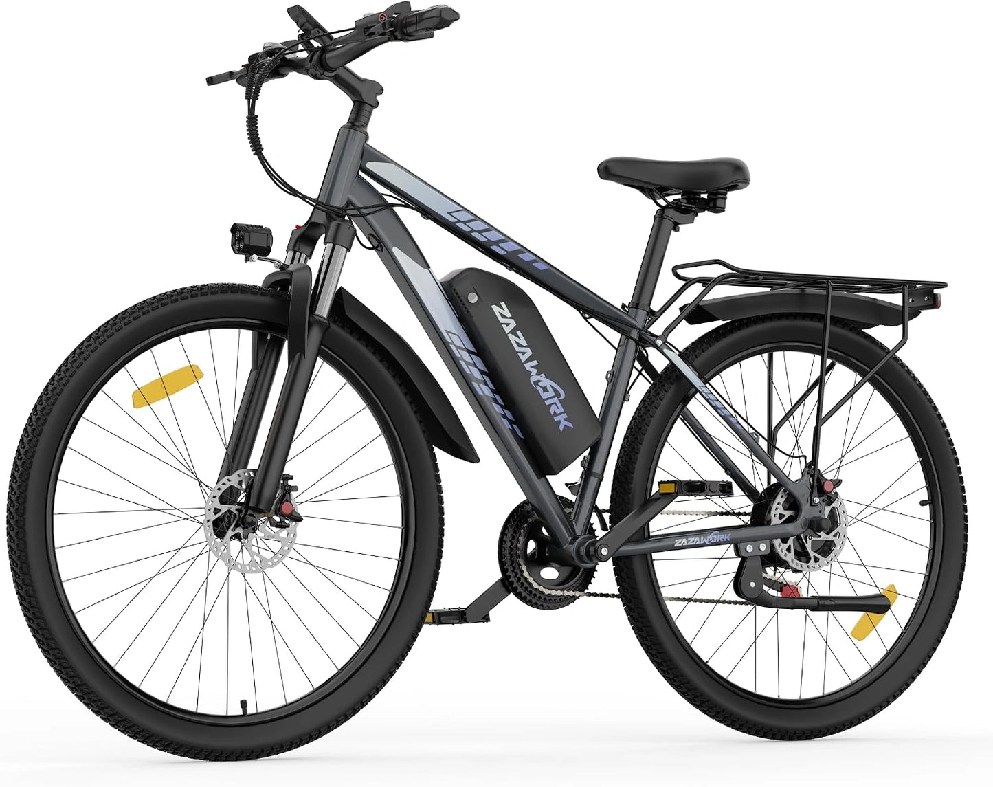 TIGUOWISH C29PRO Vélo Électrique Adulte, Batterie Amovible 48 V Moteur Tout-Terrain, VTT 21 Vitesses, Freins à Disques Sécurisés