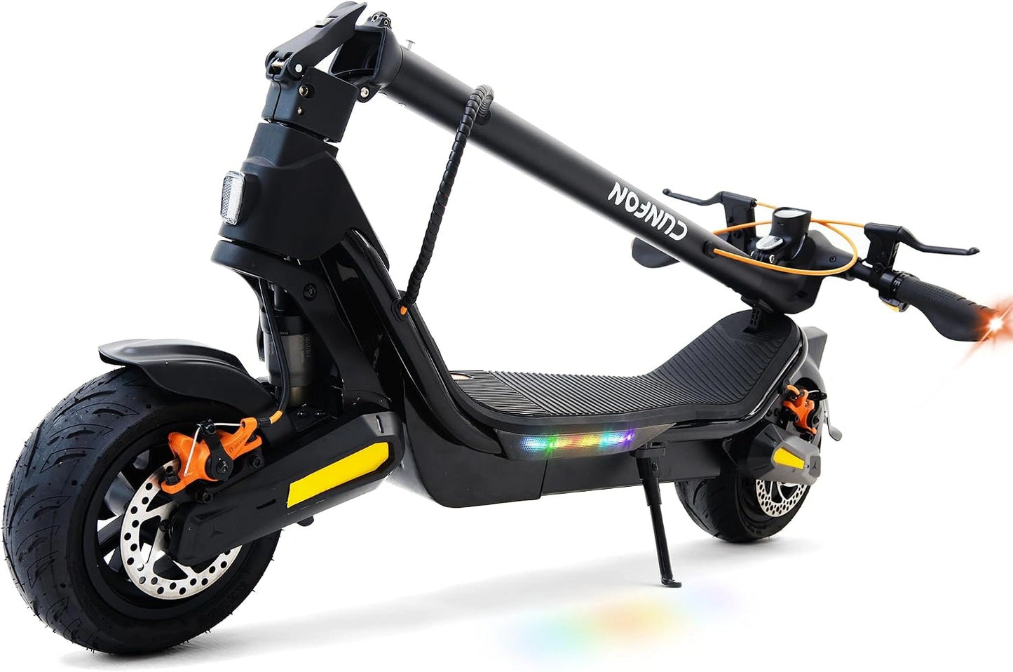 CUNFON RS500 Trottinette Electrique Adulte, Max Moteur 1000 W, 9.5' Tout Terrain Trotinette Electrique Pliable, Batterie 36 V/13 Ah, Autonomie 45-55KM
