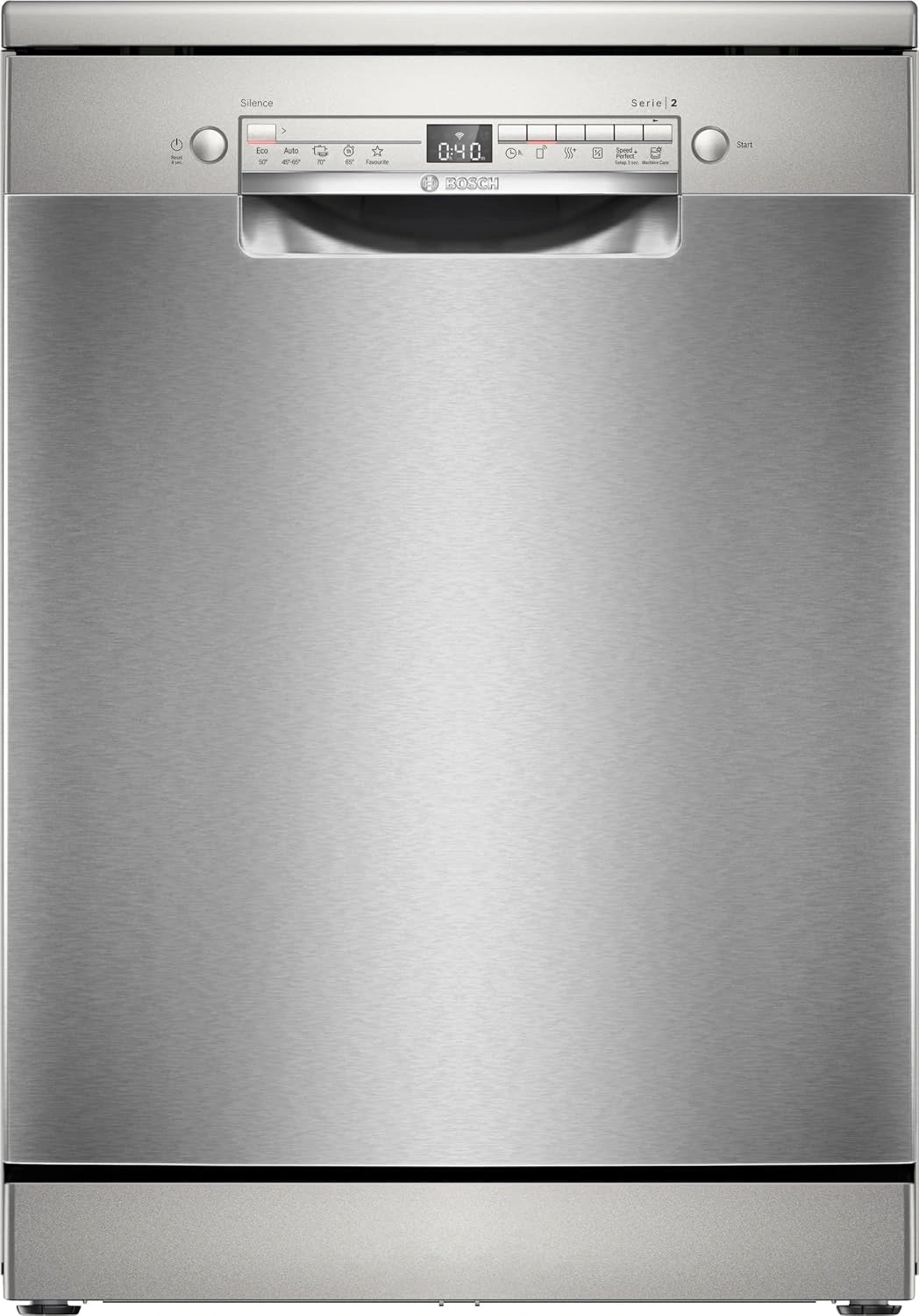 Bosch SMS2HTI02E Série 2, 60 cm, Lave-vaisselle de libre installation, Home Connect, Diagnostic à distance, Assistant au lavage, Programme préféré