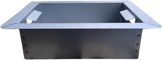 Bac à cendres 30 × 22 cm compatible PalazzETTI Cod. 165120020 en acier gravé 215 x 294 x 85 mm pour barbecue Diva, Malibu, Maxime, Miami, Capri
