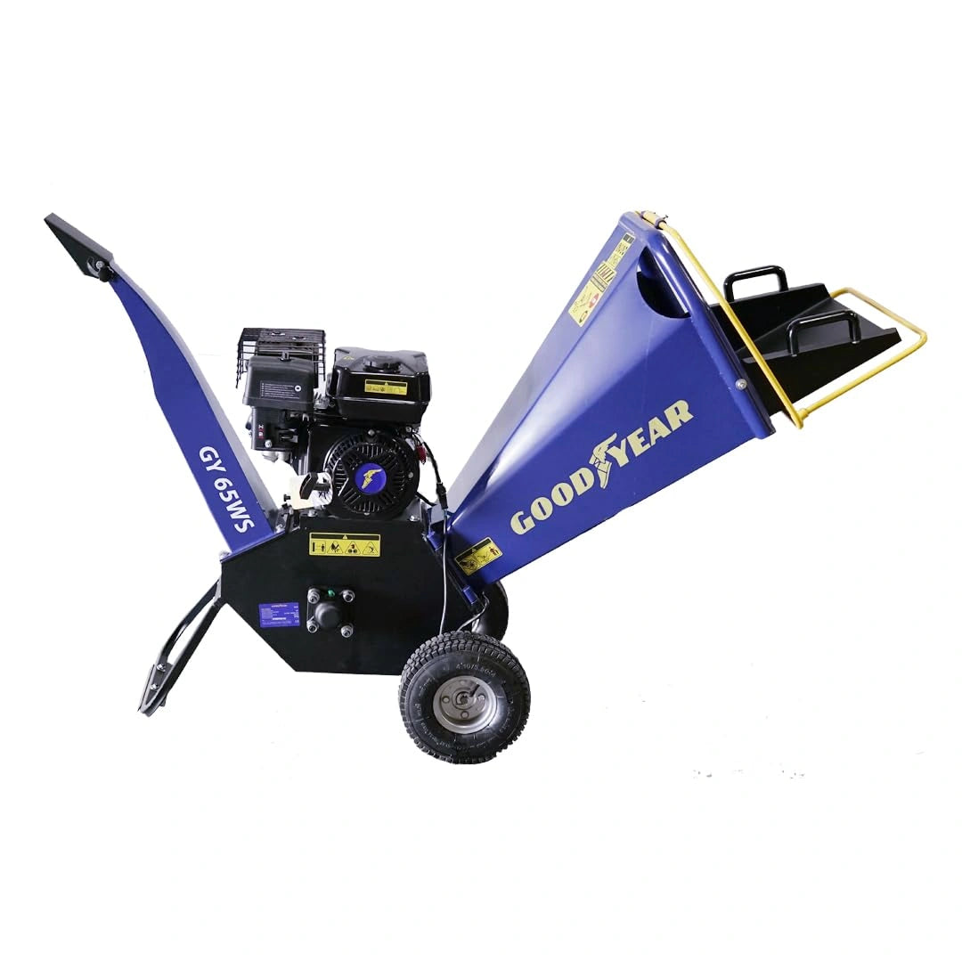 Goodyear - Broyeur végétaux thermique 6.5CV 4100 W Démarrage manuel Moteur essence 196 cm³