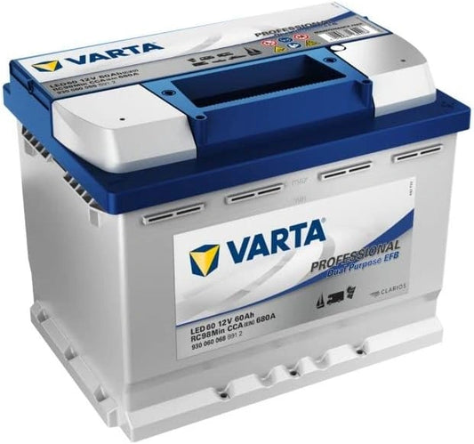 Varta Professionnal Decharge Lente Lfd60 Batterie Bateaux, 12 V 60 Ah 560 Amps (En), Camping-Cars, Loisirs