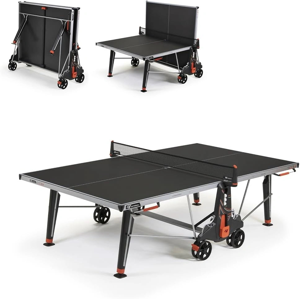 CORNILLEAU- 500X extérieur Table de Ping Pong d'Extérieur Loisir - fabriqué en France (Plateau Bleu ou Noir 6 mm)