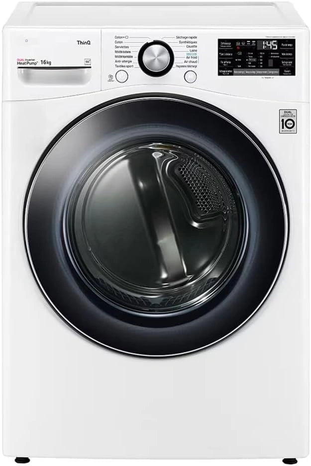Sèche linge à condensation Lg rh8p12wh, pompe, Classe énergétique A+++