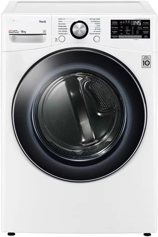 Sèche linge à condensation Lg rh8p12wh, pompe, Classe énergétique A+++
