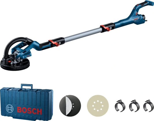 Bosch Ponceuse à plâtre 'Girafe GTR 550 Bosch Professional (ensemble de disques abrasifs, papier abrasif, collier de serrage, valise)