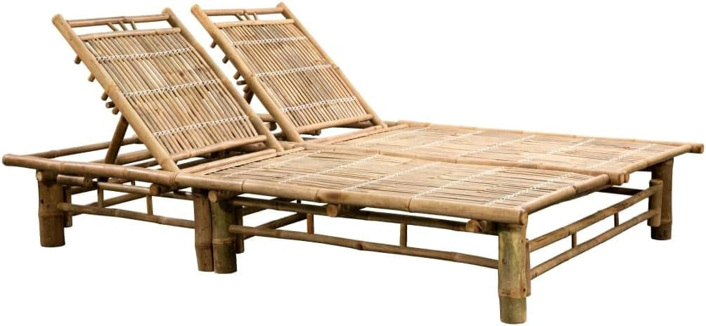 vidaXL Chaise Longue pour 2 Personnes Bambou