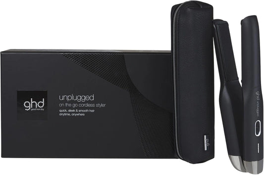 ghd - Lisseur cheveux ghd unplugged - Fer à lisser professionnel sans fil - Idéal pour retouches coiffures n'importe où. Cheveux 65% plus