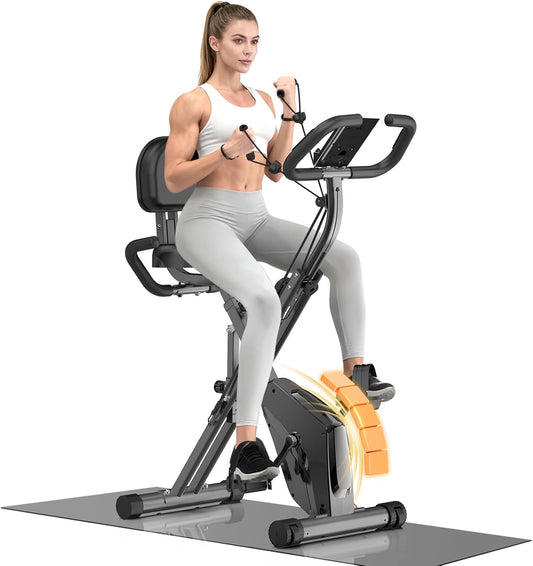 Vélo d'appartement pliable pour la maison 4 en 1 ergomètre pliable pour la maison, 150 kg