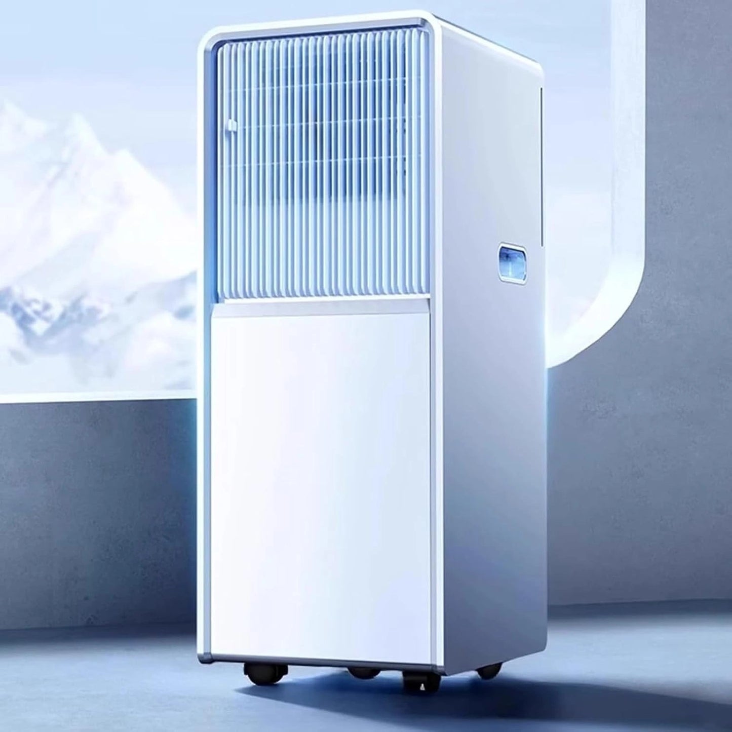 Climatiseur Mobile réversible (Chauffage et Refroidissement) 14 000 BTU Cool+Heat, minuterie 24 h et télécommande, pour pièces jusqu'à 35 m²