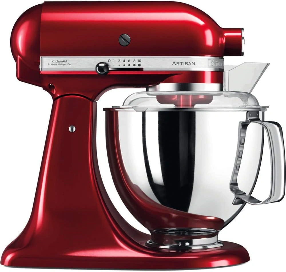KitchenAid Robot Pâtissier - Artisan - Robot cuisine multifonctions à tête inclinable - Batteur avec 5 accessoires et 2 bols inox de 4,8 et 3 L