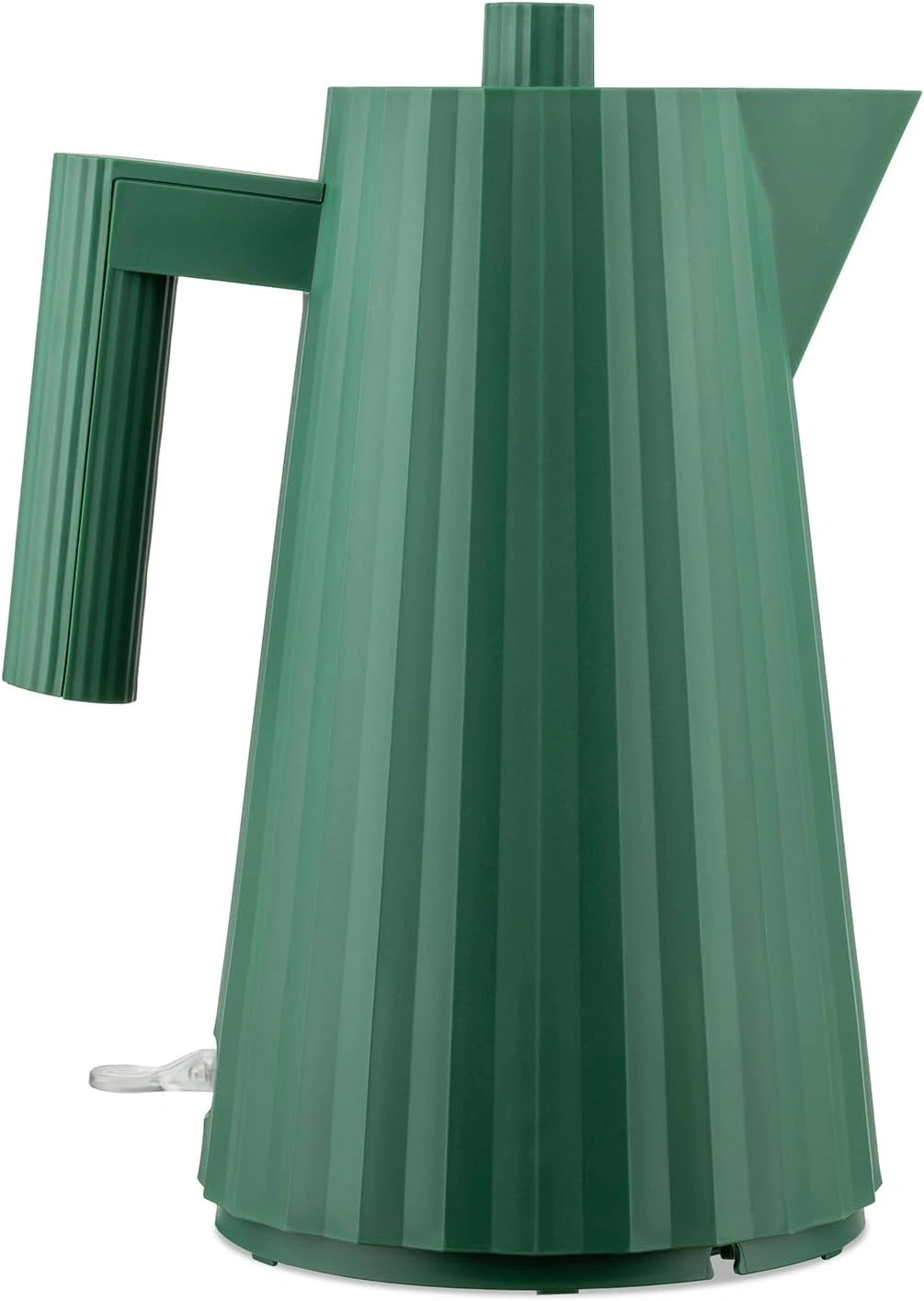 Alessi Plissé MDL06 GR - Bouilloire Électrique Design, Vert, Fiche Européenne 2400 W, 170 cl, en Résine Thermoplastique