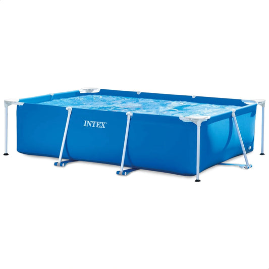 Intex Piscine structure métallique Junior rectangulaire Tubulaire (l) 2,60 x (l) 1,60 x (h) 0,65 m