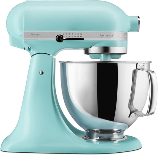 KitchenAid Robot Pâtissier - Artisan - Robot cuisine multifonctions à tête inclinable - Batteur avec 3 accessoires et Bol inox de 4,8 L - Eau