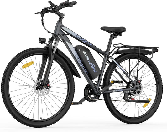 TIGUOWISH C29PRO Vélo Électrique Adulte, Batterie Amovible 48 V Moteur Tout-Terrain, VTT 21 Vitesses, Freins à Disques Sécurisés