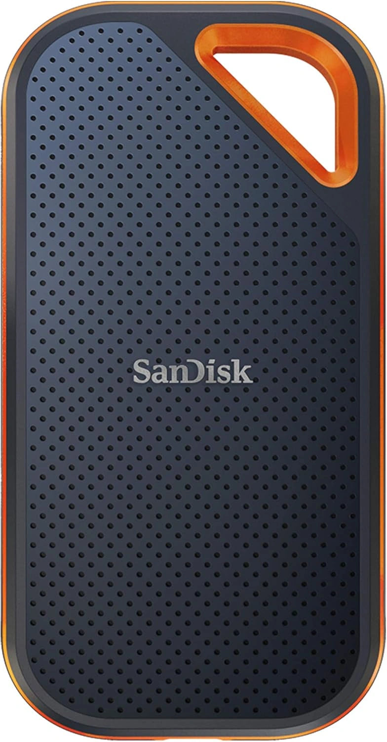 SanDisk Extreme PRO Disque SSD Externe 1 To (Portable NVMe SSD, Résistance à la poussière et à l'eau classée IP65) Noir, USB-C