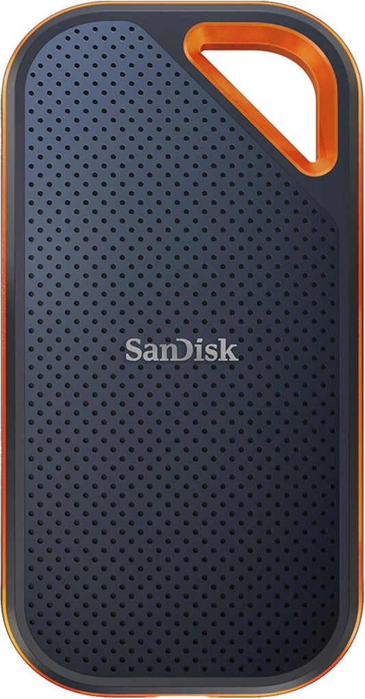 SanDisk Extreme PRO Disque SSD Externe 1 To (Portable NVMe SSD, Résistance à la poussière et à l'eau classée IP65) Noir, USB-C
