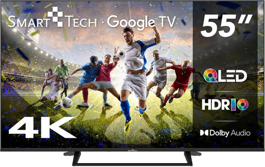 Smart Tech TV QLED 4K UHD 55' (139 cm) 55QG06K Smart TV- 4xHDMI - 2xUSB - HDR 10 - MEMC