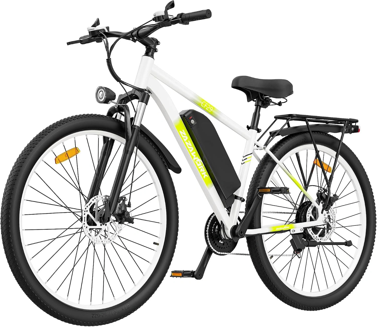 TIGUOWISH C29PRO Vélo Électrique Adulte, Batterie Amovible 48 V Moteur Tout-Terrain, VTT 21 Vitesses, Freins à Disques Sécurisés