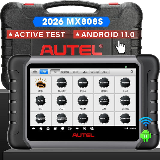 Autel MaxiCheck MX808S Diagnostic Auto, 3K+ Tests Actifs, 28+ Services, 2026 Plus Récente que MK808S MK808BT Pro, 200+ Marques, OS11, Tous Système